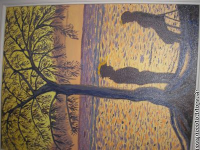 Les dim    6F 33X41    prix:60 euro Le nom: Le coucher du soleil
