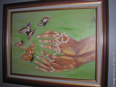 les dim 6F 32X41 PRIX: 50 EUROS le nom: Papillon qui s'envole